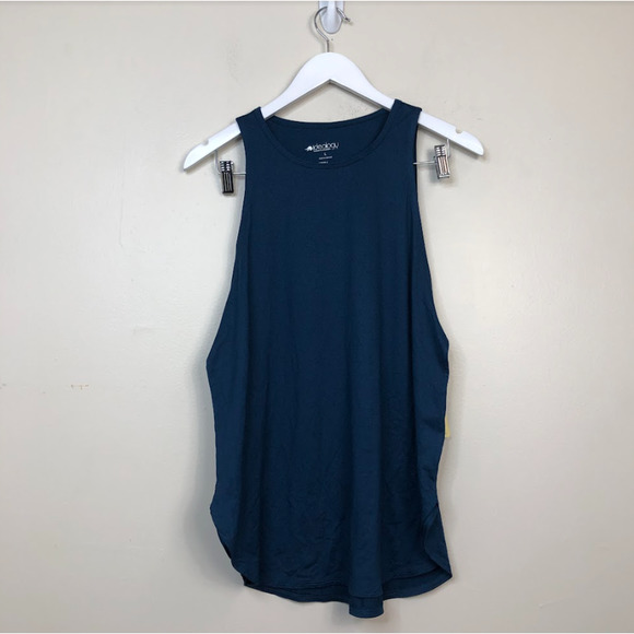 Ideology Womens Fit Kit Sleeveless Essentials Sweat Set Tank Top Navy S, $15 NWT - Picture 3 of 4